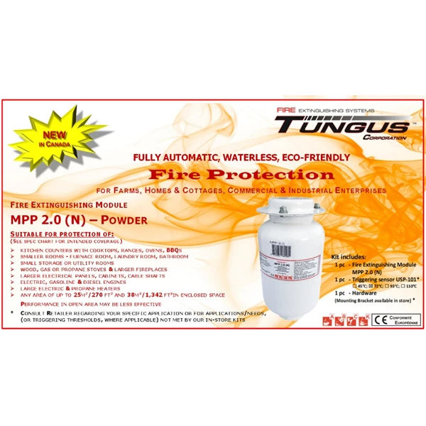 TUNGUS Automatic Fire Extinguisher Type MPP 2