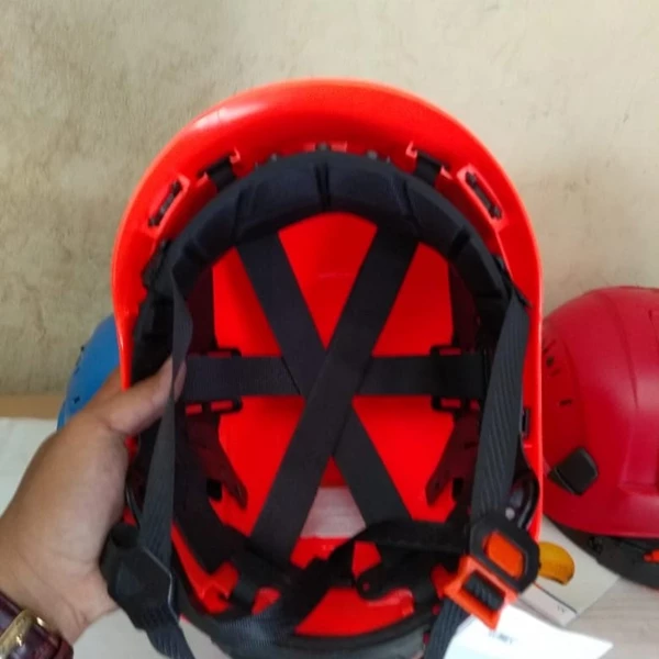 Helm Safety Panjat Climbing CLIMBX Merah Orange Biru Kuning Putih