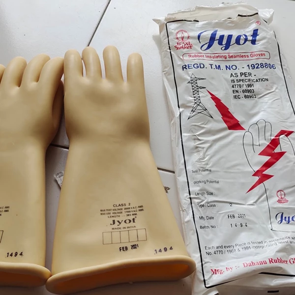 Insulating Gloves Sarung Tangan Listrik 20 KV Merk Jyot